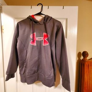 Dark Gray and Pink Under Armour Hoodia!